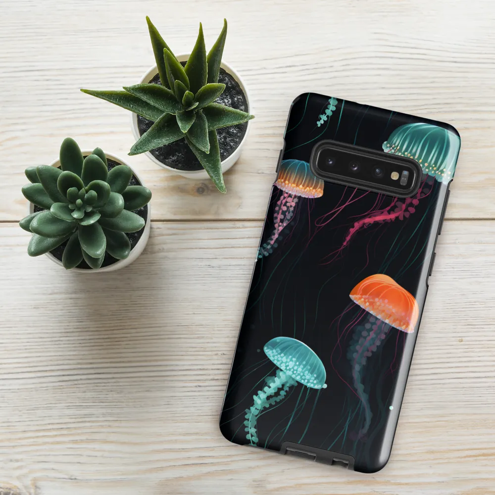 Ethereal Dance of Jellyfish | Phone Case |  S10 Plus | Tough Case | Glossy