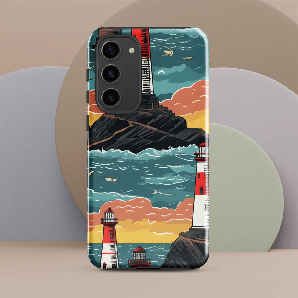Lighthouses in a Whimsical Ocean