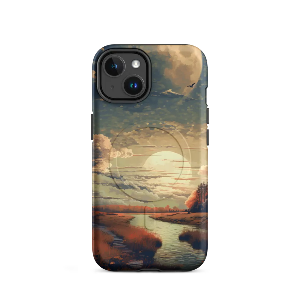 Whispers of Dusk: A Tranquil River Landscape