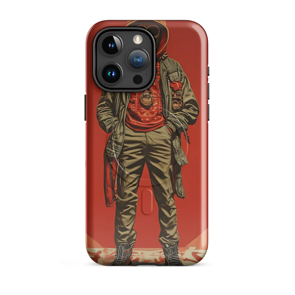 Urban Rebellion: The Skeleton Icon | Phone Case |  15 Pro Max | MagSafe® Tough Case | Glossy