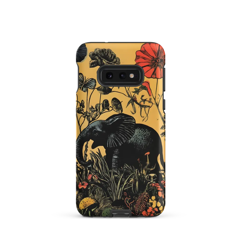 Floral Majesty: The Elephant's Sanctuary | Phone Case |  S10e | Tough Case | Matte