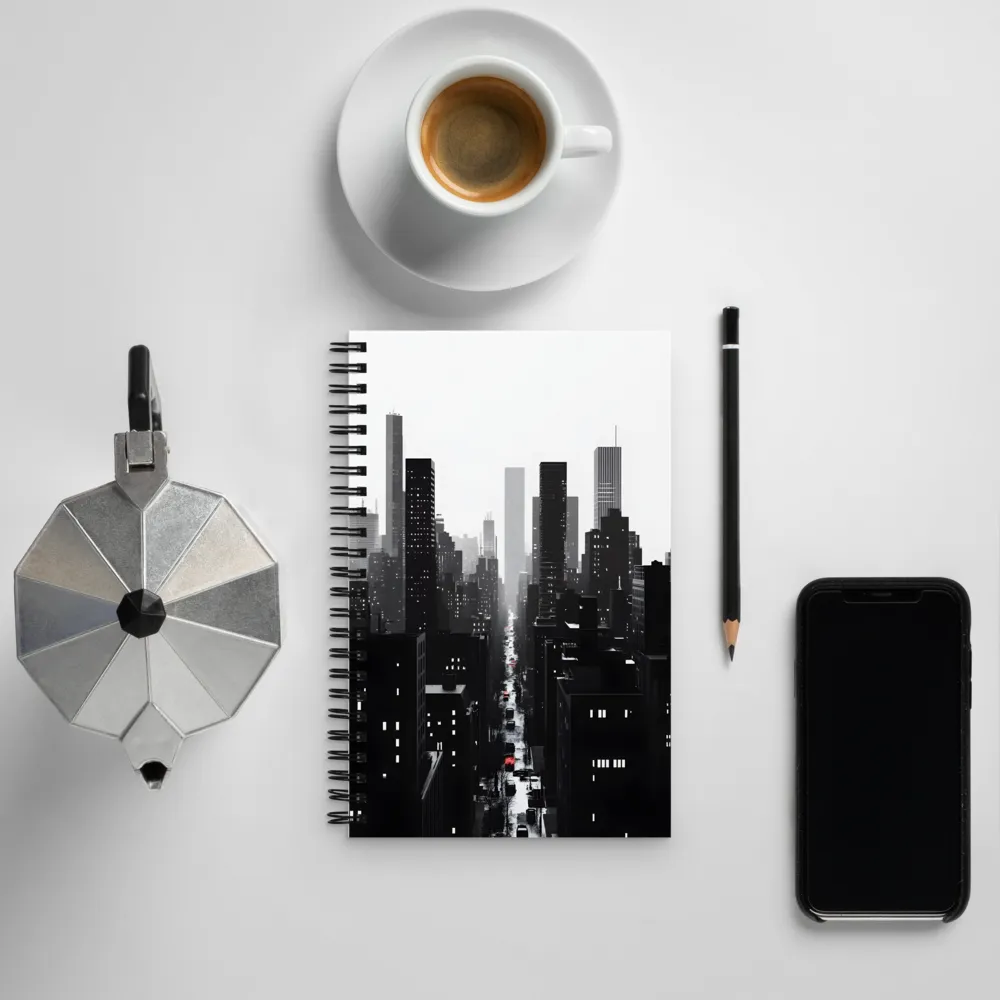 Urban Essence in Monochrome | Spiral Notebook