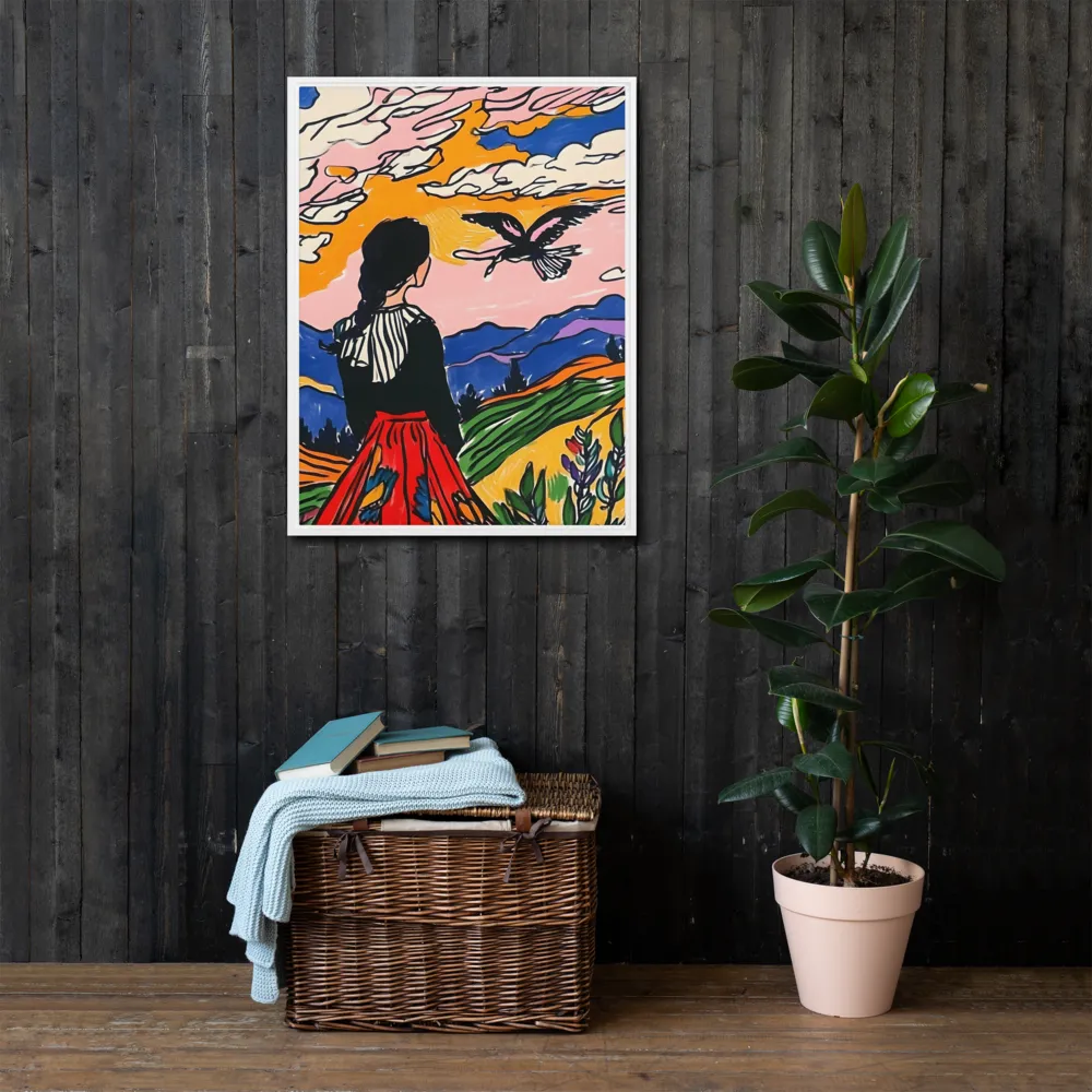 A Journey into Freedom | Canvas with White Frame | 24″×32″