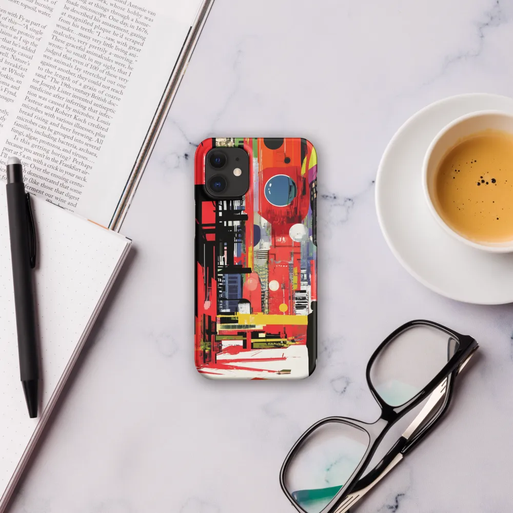 Urban Echoes: A Futuristic Reverie | Phone Case |  12 Mini | Snap Case | Matte