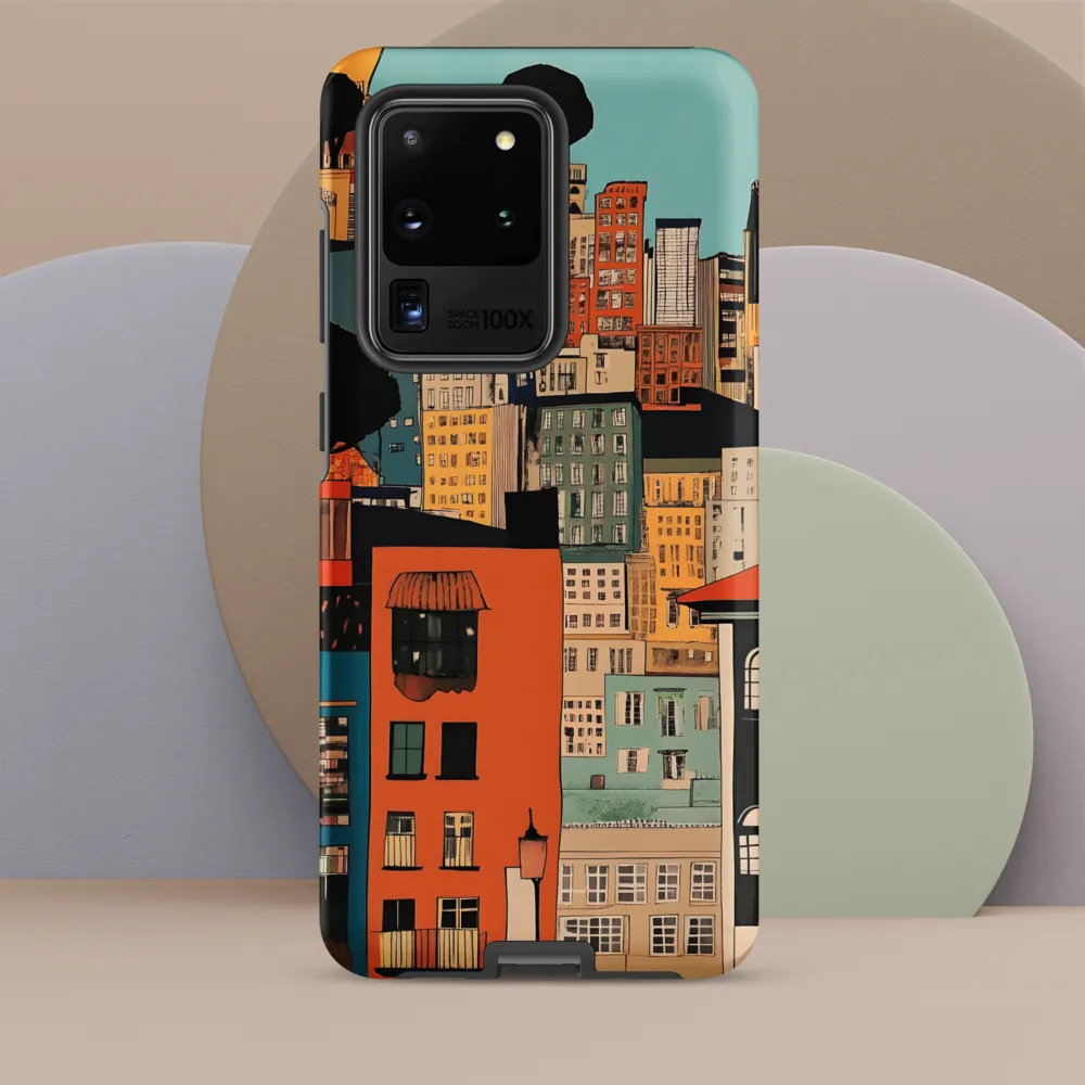 Urban Fusion: A Colorful Cityscape