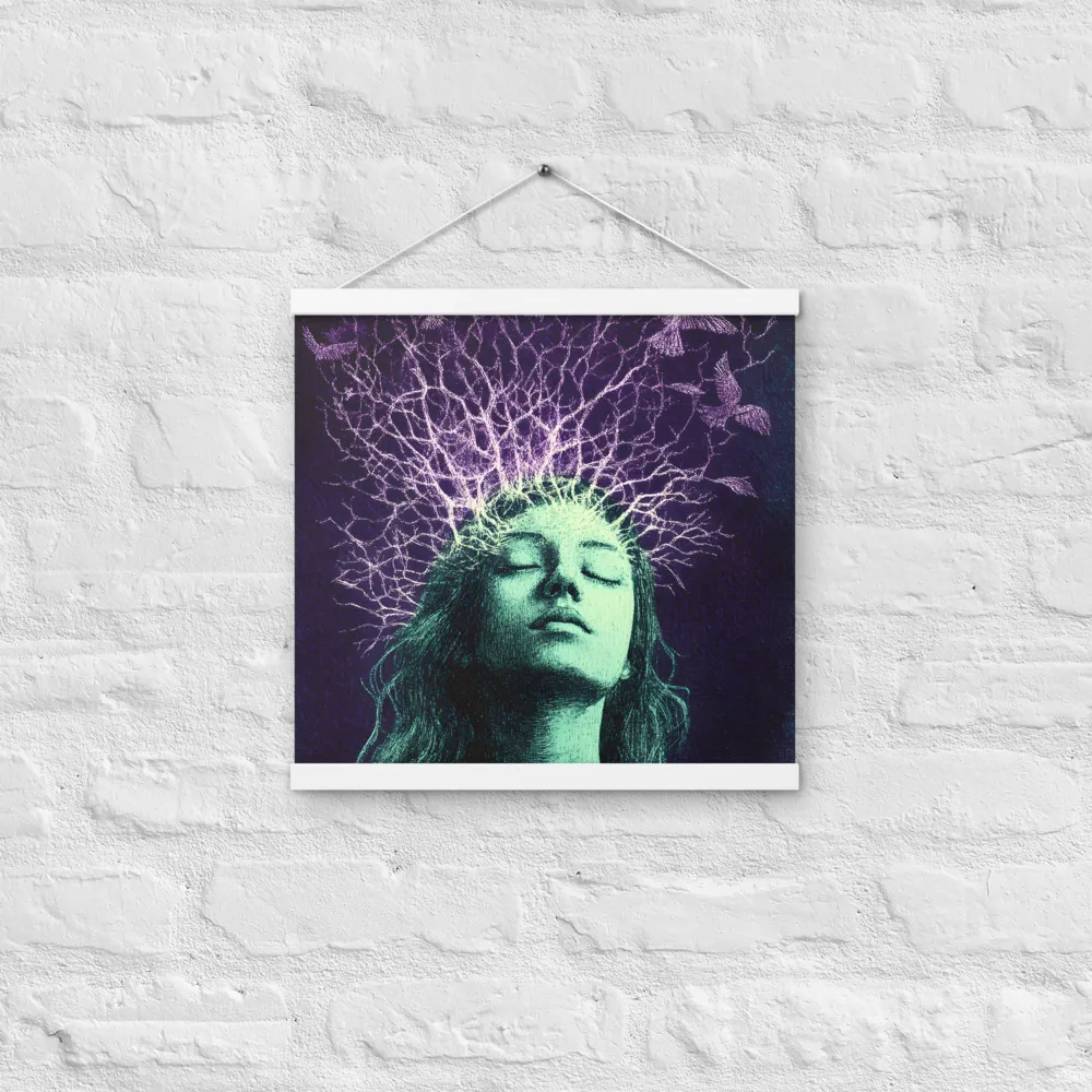 Whispers of Freedom | Poster With White Wood Hanger | 16″×16″