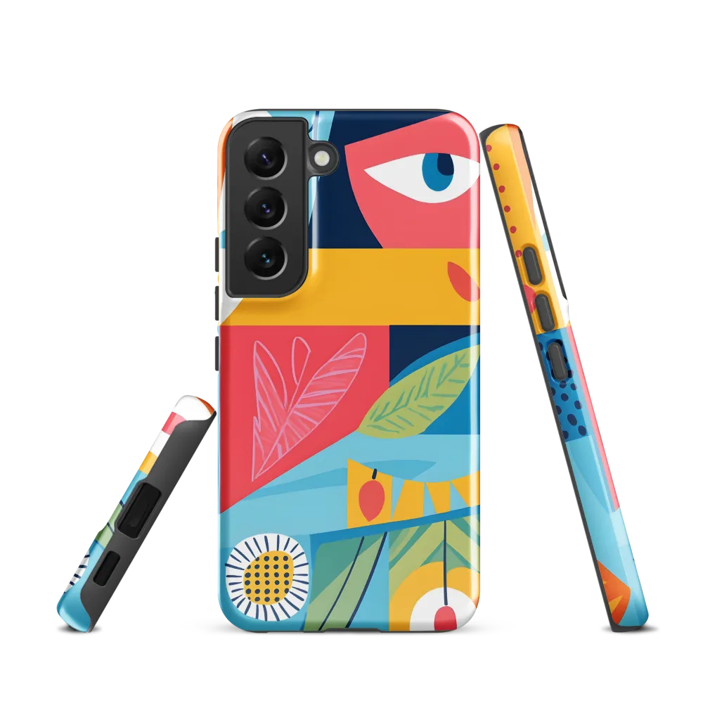 Vibrant Geometric Visage