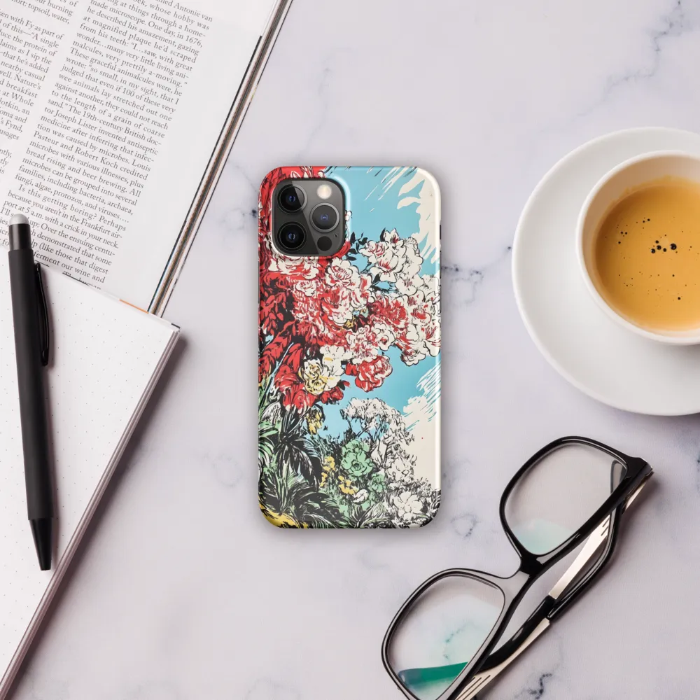 Floral Symphony in Bold Colors | Phone Case |  12 Pro | Snap Case | Glossy