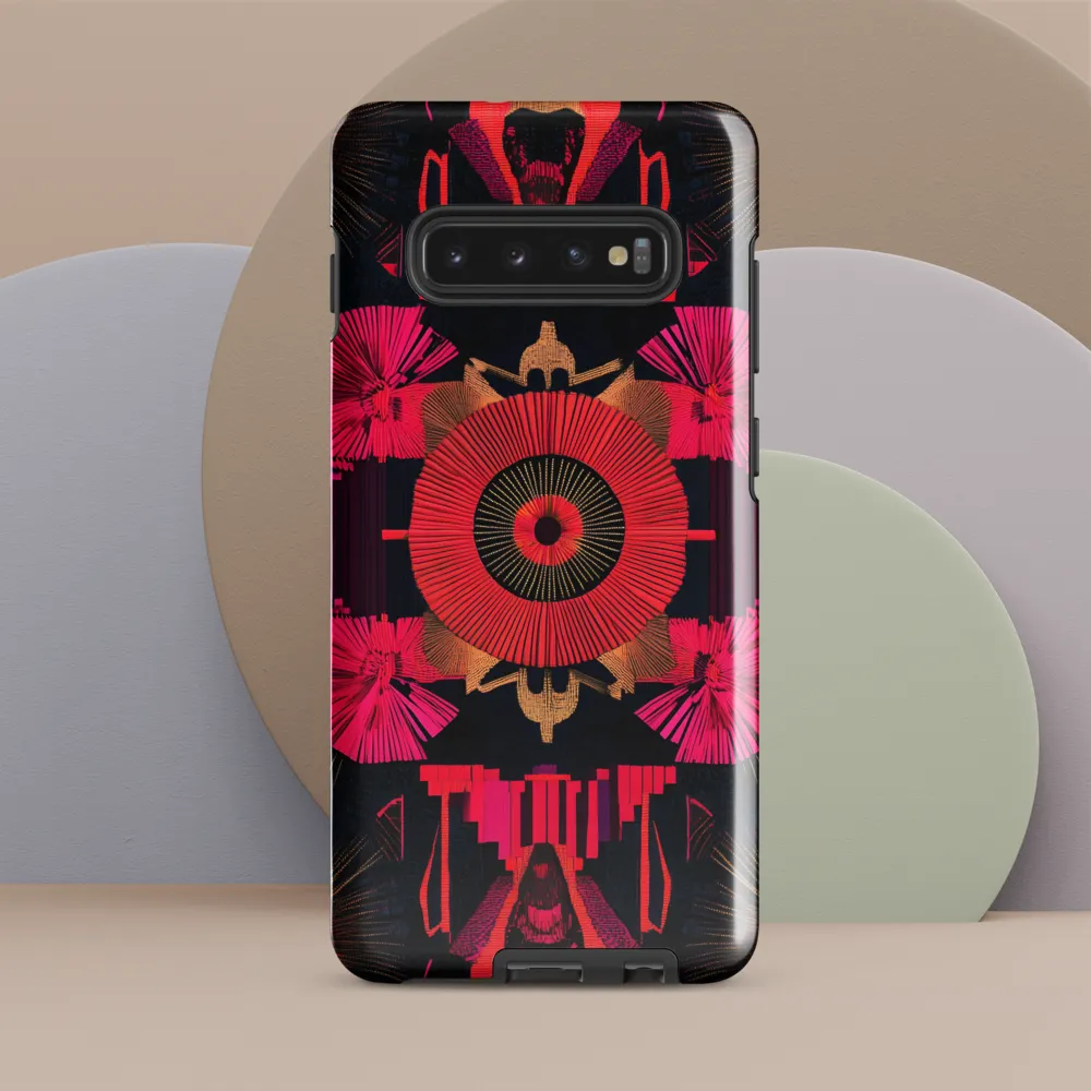 Dynamic Geometric Symphony | Phone Case |  S10 Plus | Tough Case | Glossy