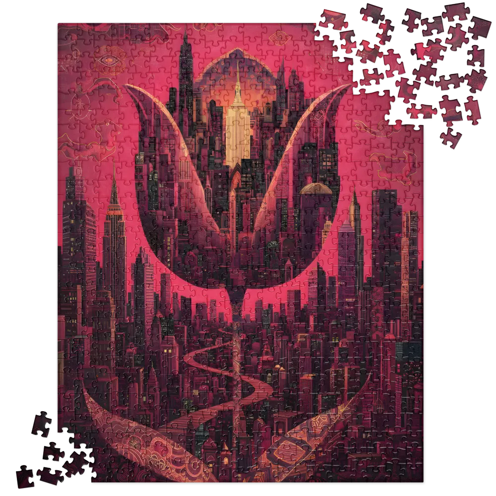 Blooming Metropolis 
 Jigsaw Puzzle