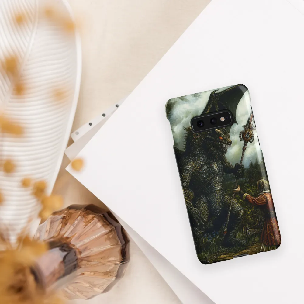 The Confrontation: Dragon vs. Wizard | Phone Case |  S10e | Snap Case | Matte