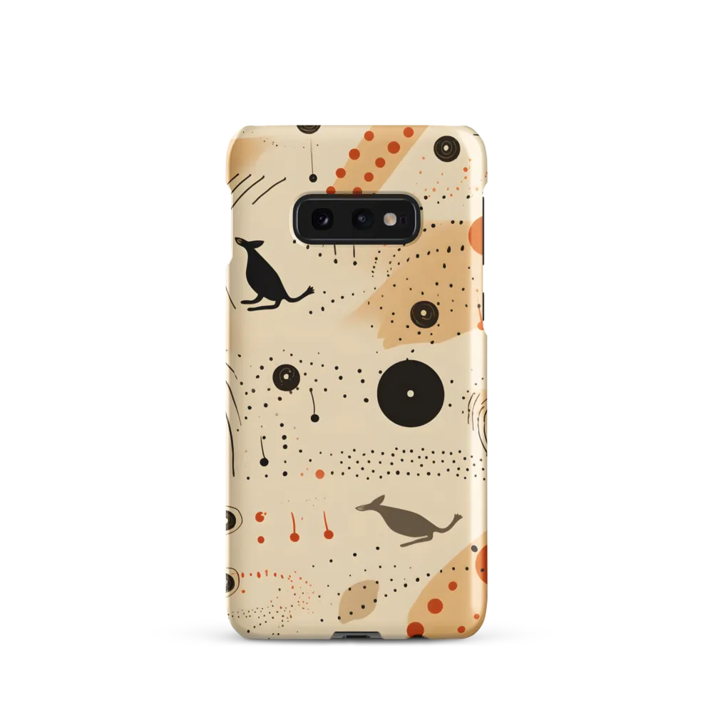 Playful Patterns in Earth Tones | Phone Case |  S10e | Snap Case | Matte