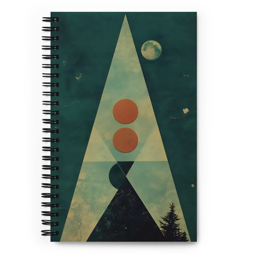 Geometric Harmony in Nature | Spiral Notebook