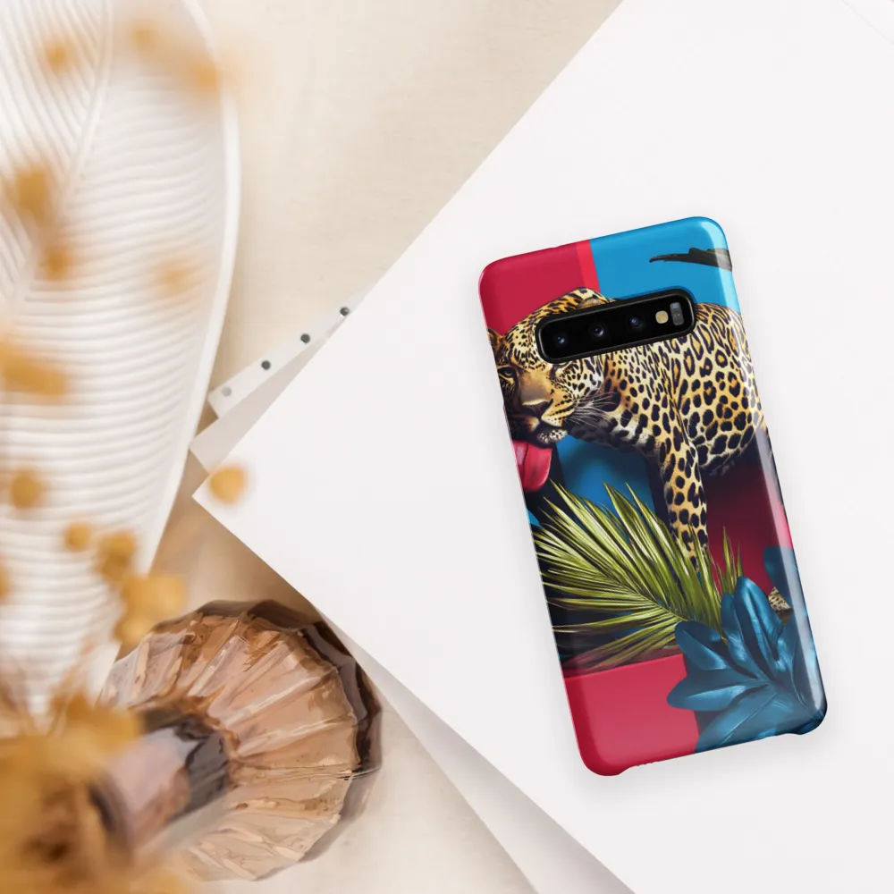 Playful Leopard in Vibrant Paradise