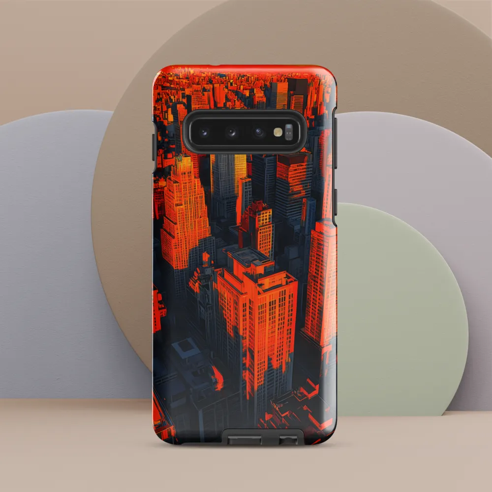 Urban Dawn: A Digital Ode to Skyscrapers | Phone Case |  S10 | Tough Case | Glossy