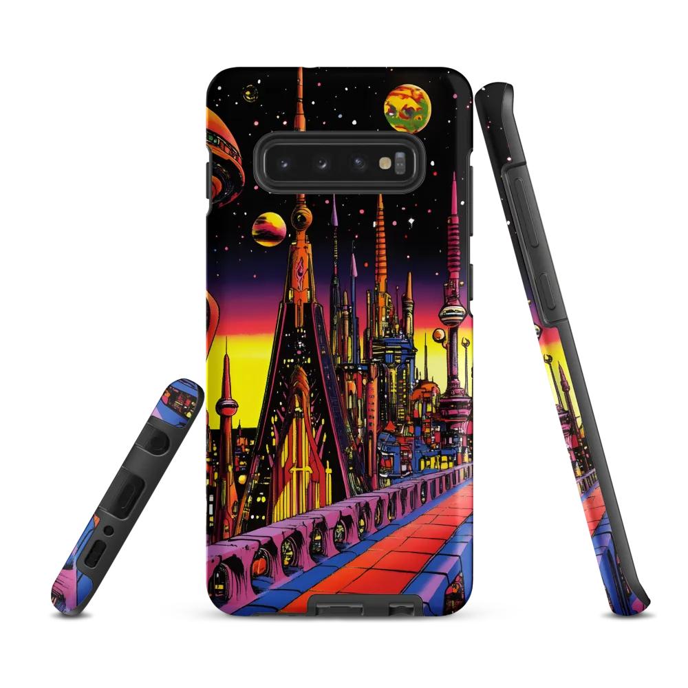 Futuristic Cosmos: A Journey Through Neon Cities