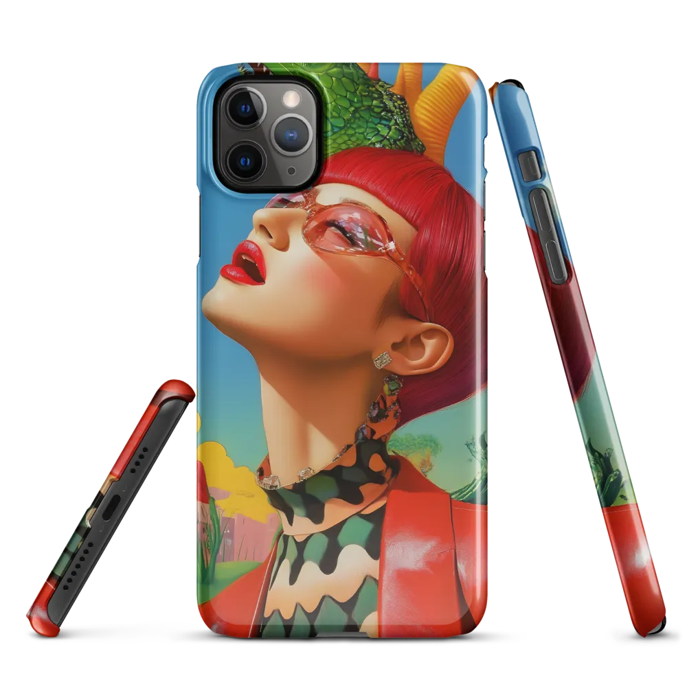 Whimsical Fantasy: A Surreal Portrait | Phone Case |  11 Pro Max | Snap Case | Glossy