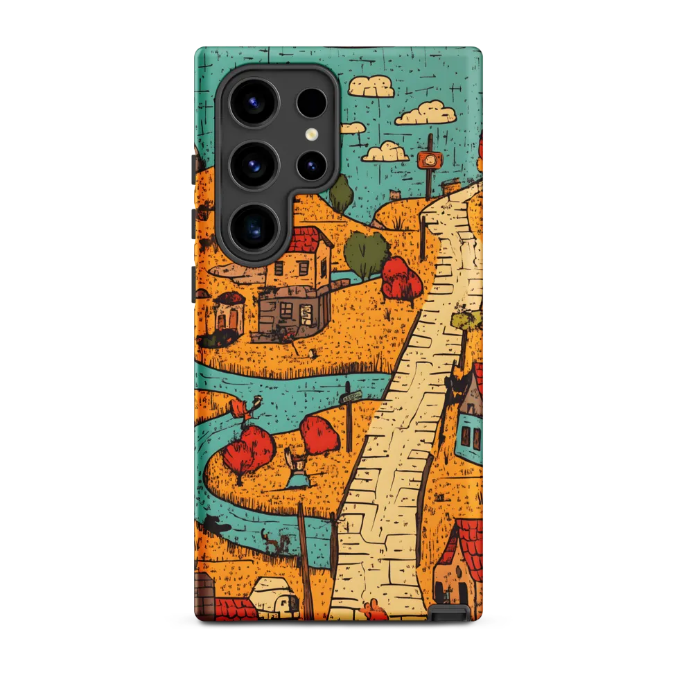Whimsical Village Landscape