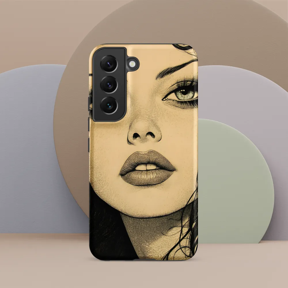 Enigmatic Gaze | Phone Case |  S22 | Tough Case | Matte