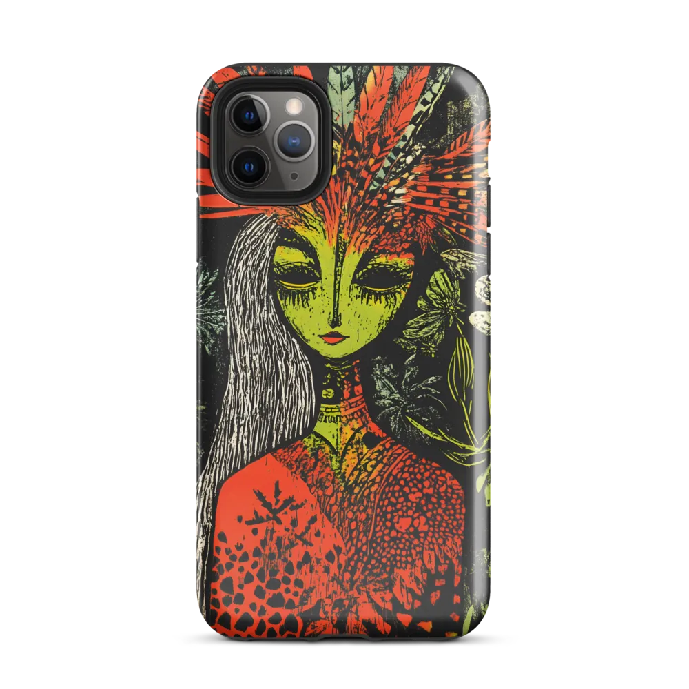 Mystical Flora: A Surreal Portrait | Phone Case |  11 Pro Max | Tough Case | Glossy