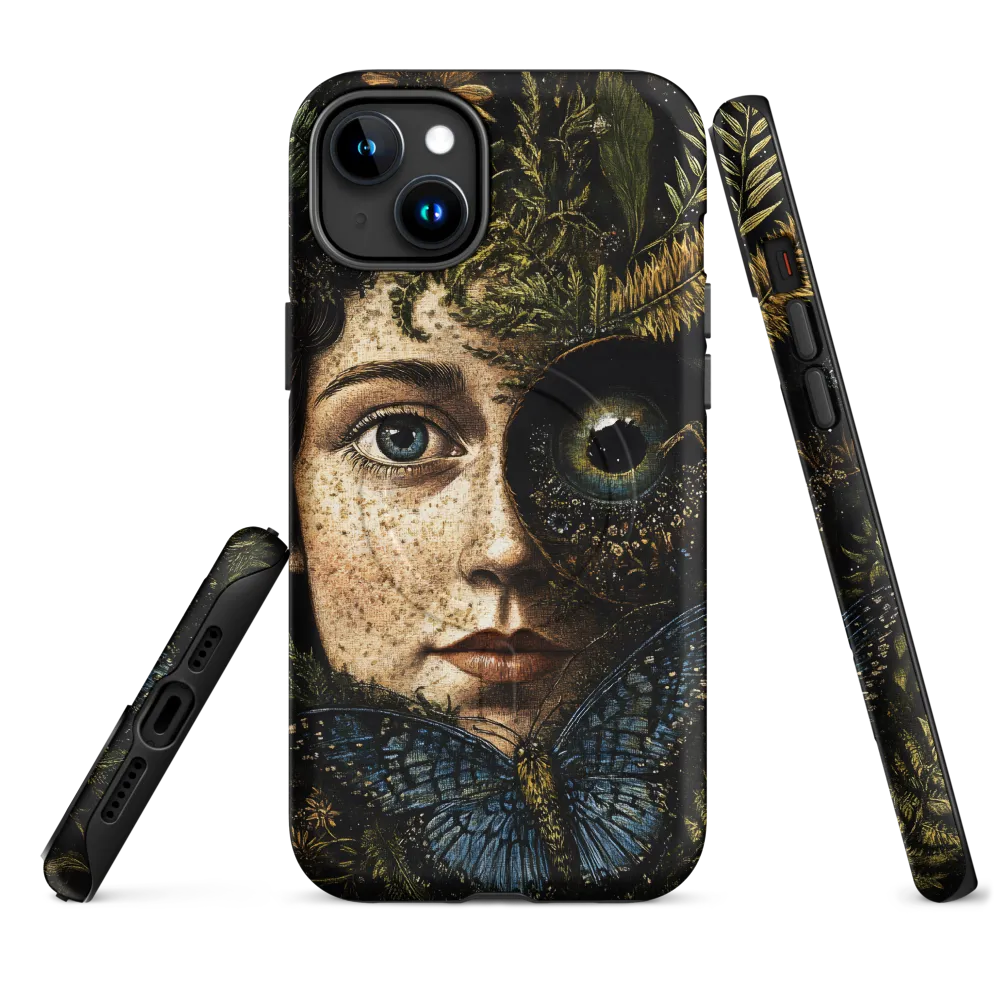 Nature's Embrace: A Surreal Portrait | Phone Case |  15 Plus | MagSafe® Tough Case | Matte