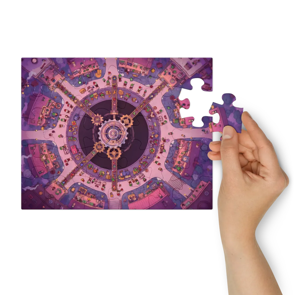 Clockwork Market 
 Jigsaw Puzzle in Tin Box