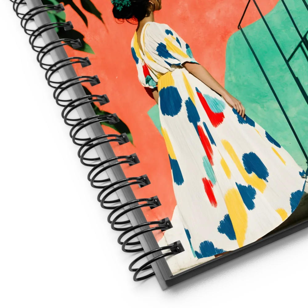 Stairway to Colorful Bliss | Spiral Notebook