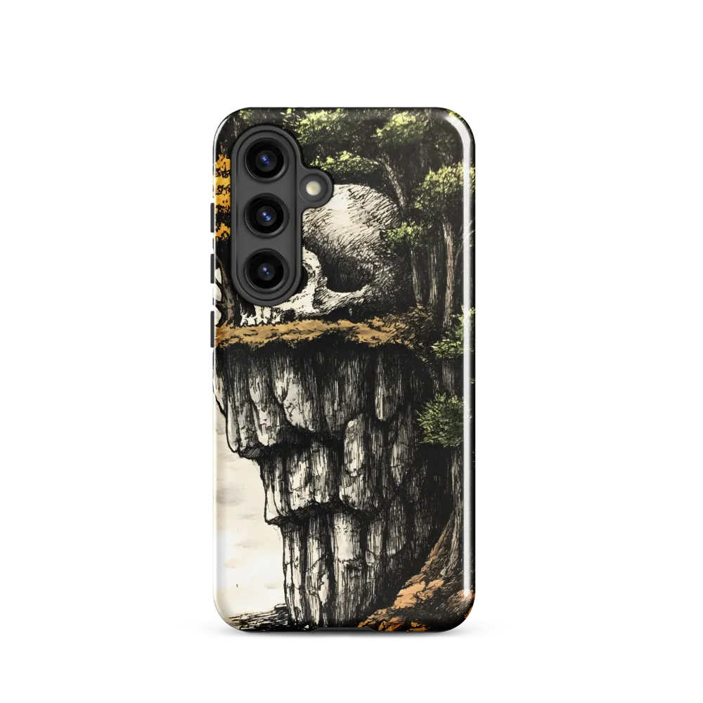 The Whispering Skull: A Surreal Encounter with Nature | Phone Case |  S24 | Tough Case | Glossy