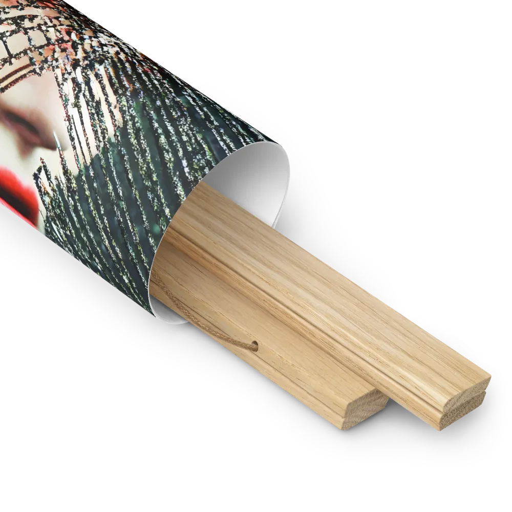 Fractured Identity | Poster With Oak Wood Hanger | 14″×14″