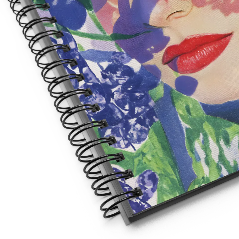 Whispers of Nature: A Floral Portrait | Spiral Notebook