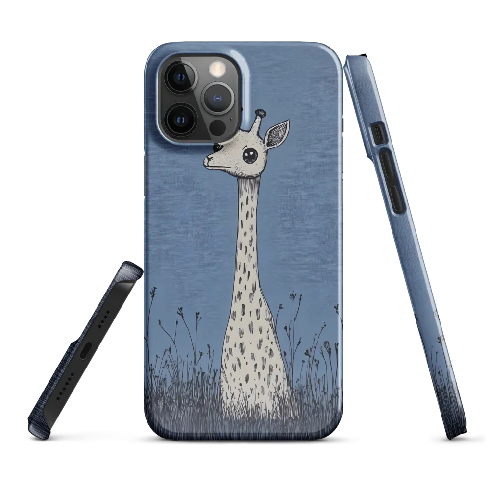 Whimsical Giraffe in Blue