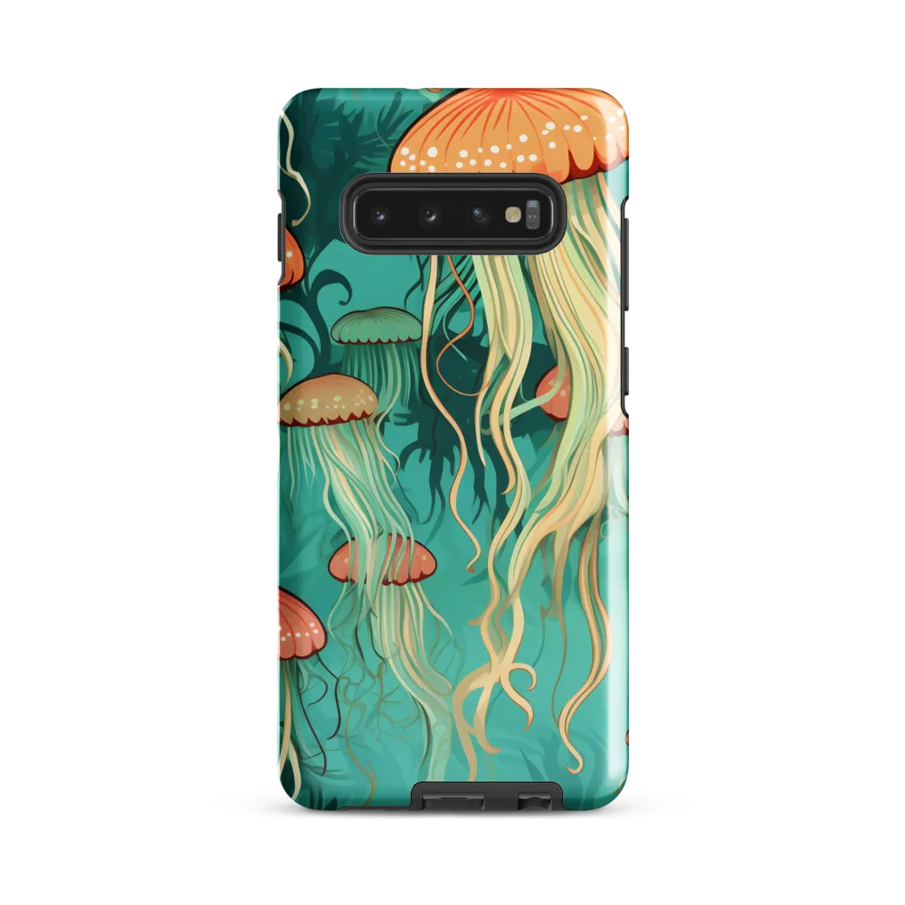 Ethereal Dance of Jellyfish | Phone Case |  S10 Plus | Tough Case | Glossy