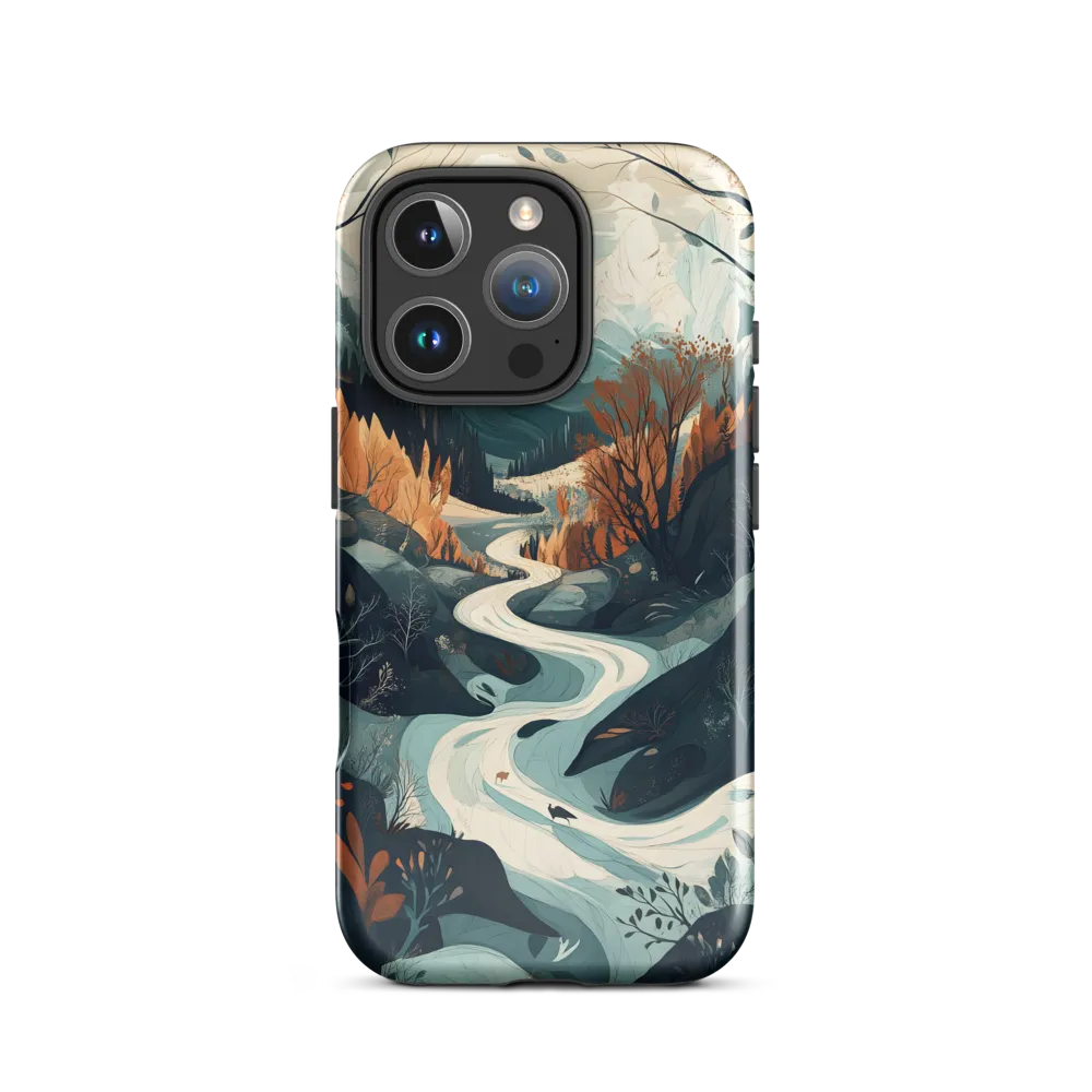 Winding Serenity: A Digital Landscape