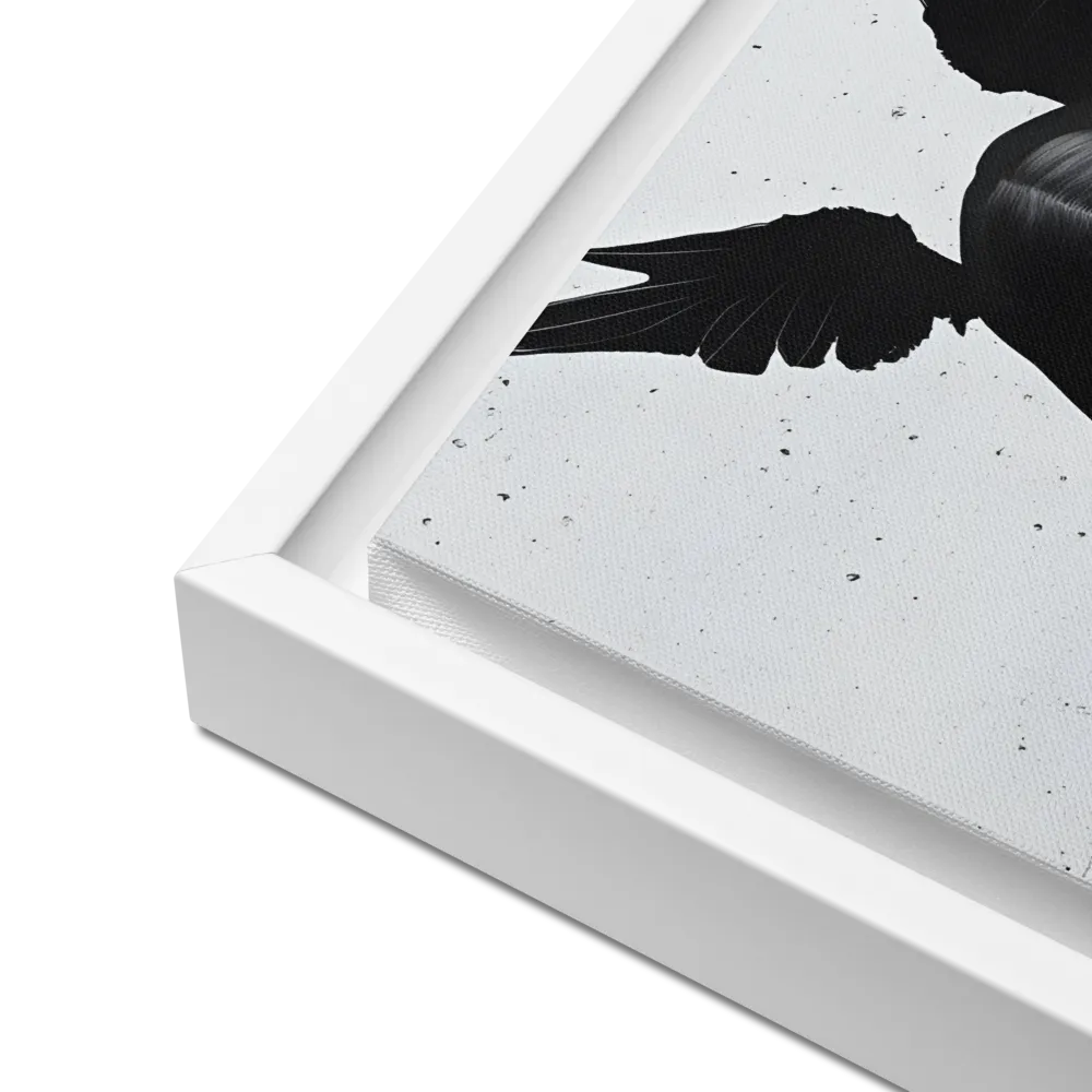 Whispers of Darkness | Canvas with White Frame | 16″×16″