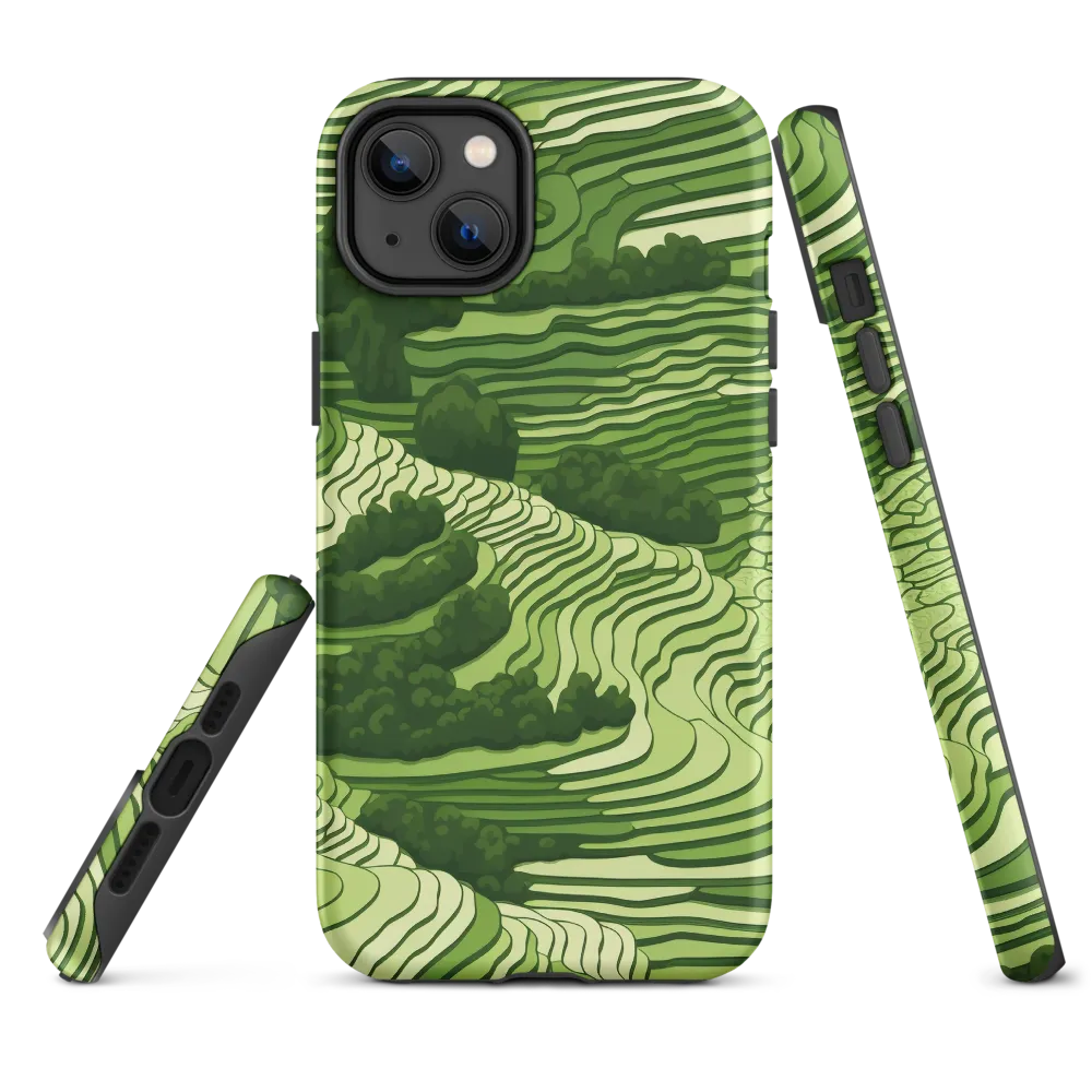 Waves of Green: An Abstract Landscape