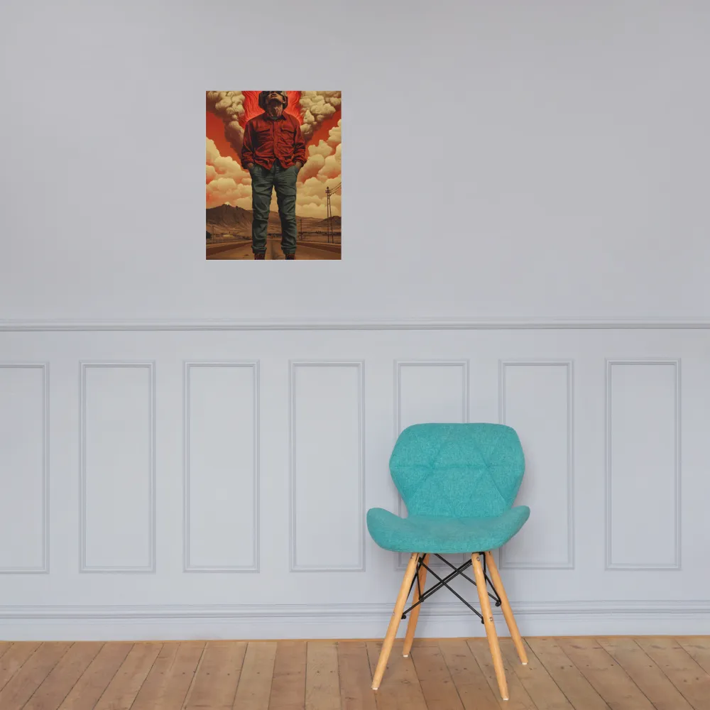 Defiant Spirit in a Surreal Landscape | Poster | 16″×20″