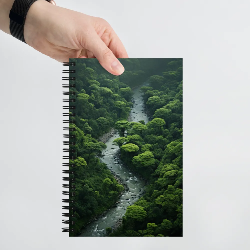 Whispers of the Green River | Spiral Notebook