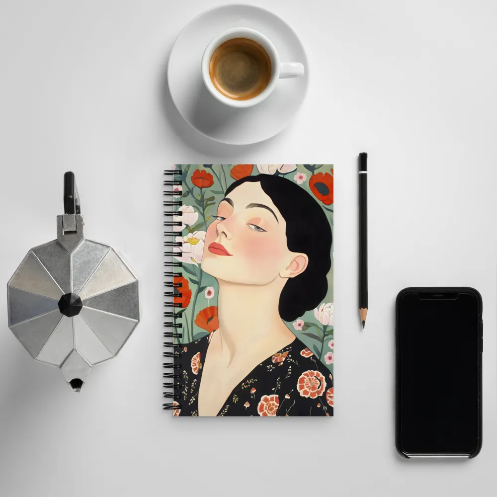 Elegance in Bloom | Spiral Notebook