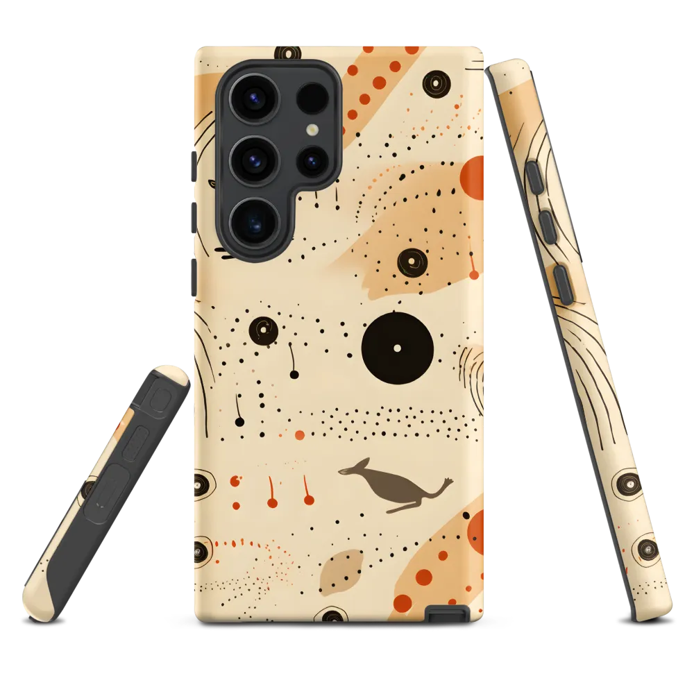 Playful Patterns in Earth Tones | Phone Case |  S23 Ultra | Tough Case | Matte