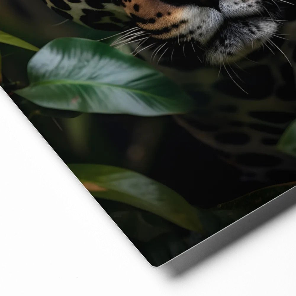 The Intensity of Nature: A Jaguar’s Gaze | Metal Print | 8″×10″