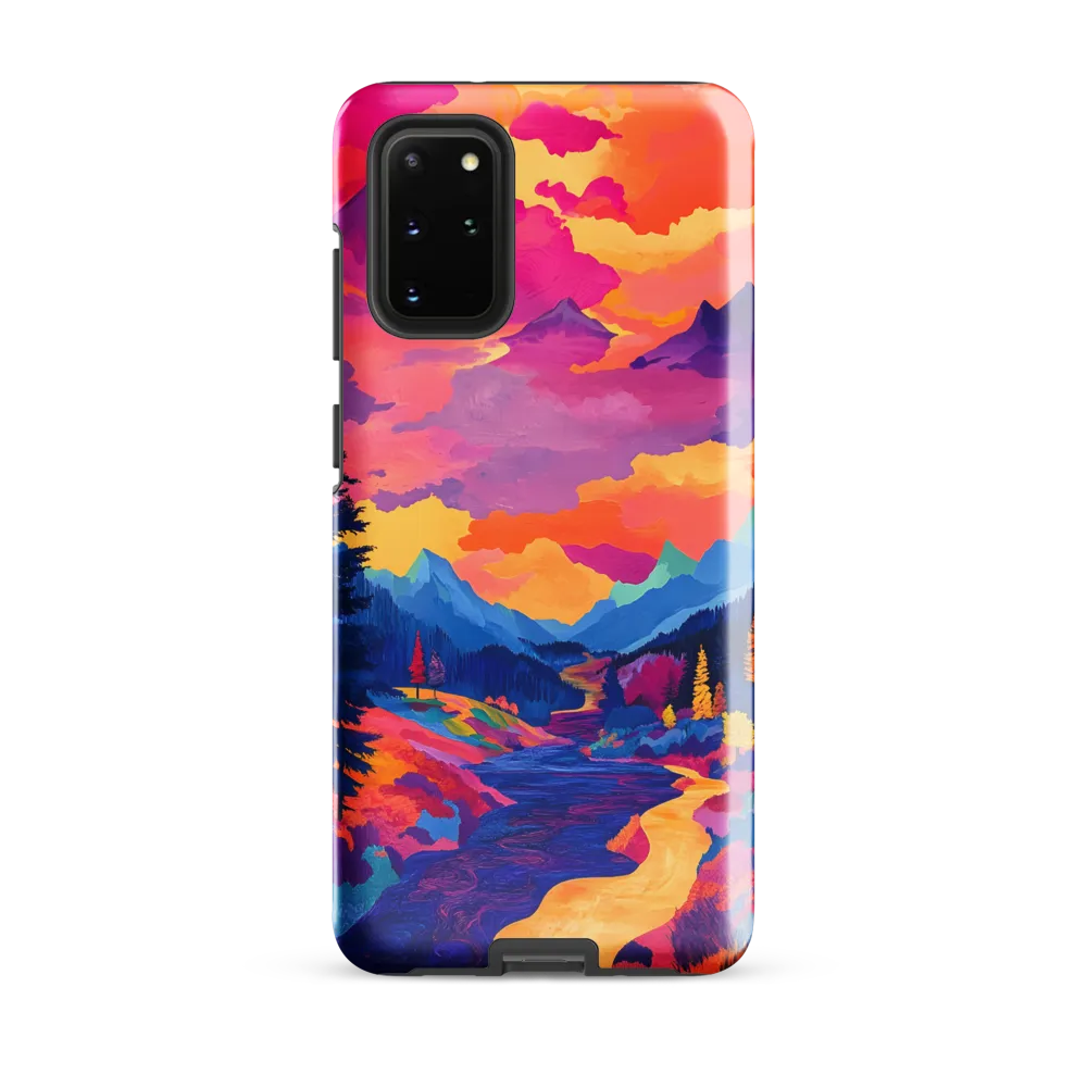 Radiant Serenity: A Surreal Landscape | Phone Case |  S20 Plus | Tough Case | Glossy