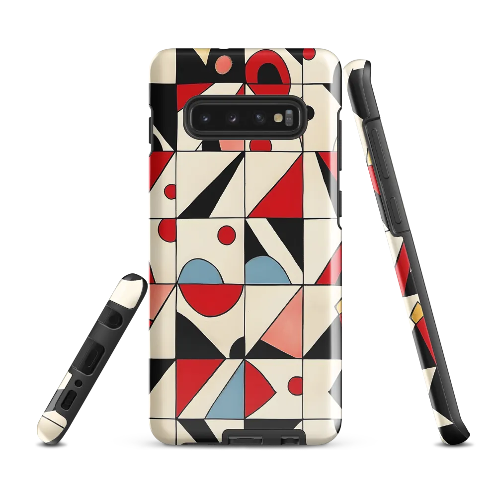 Dynamic Geometric Harmony | Phone Case |  S10 Plus | Tough Case | Glossy