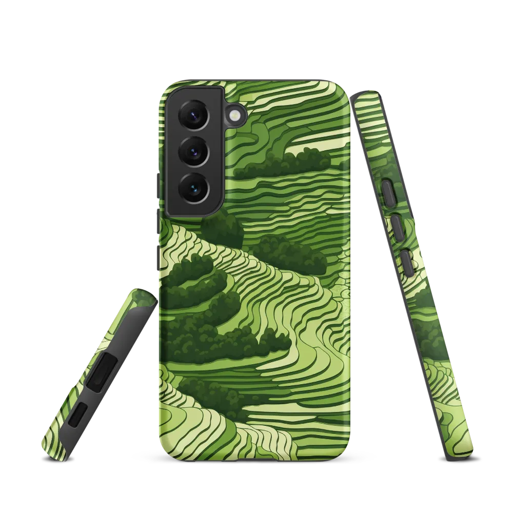 Waves of Green: An Abstract Landscape
