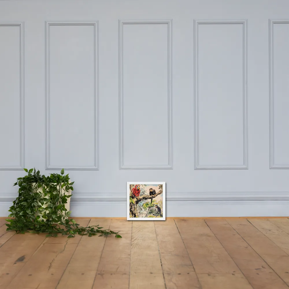 Jungle Harmony | Poster with White Frame | 10″×10″