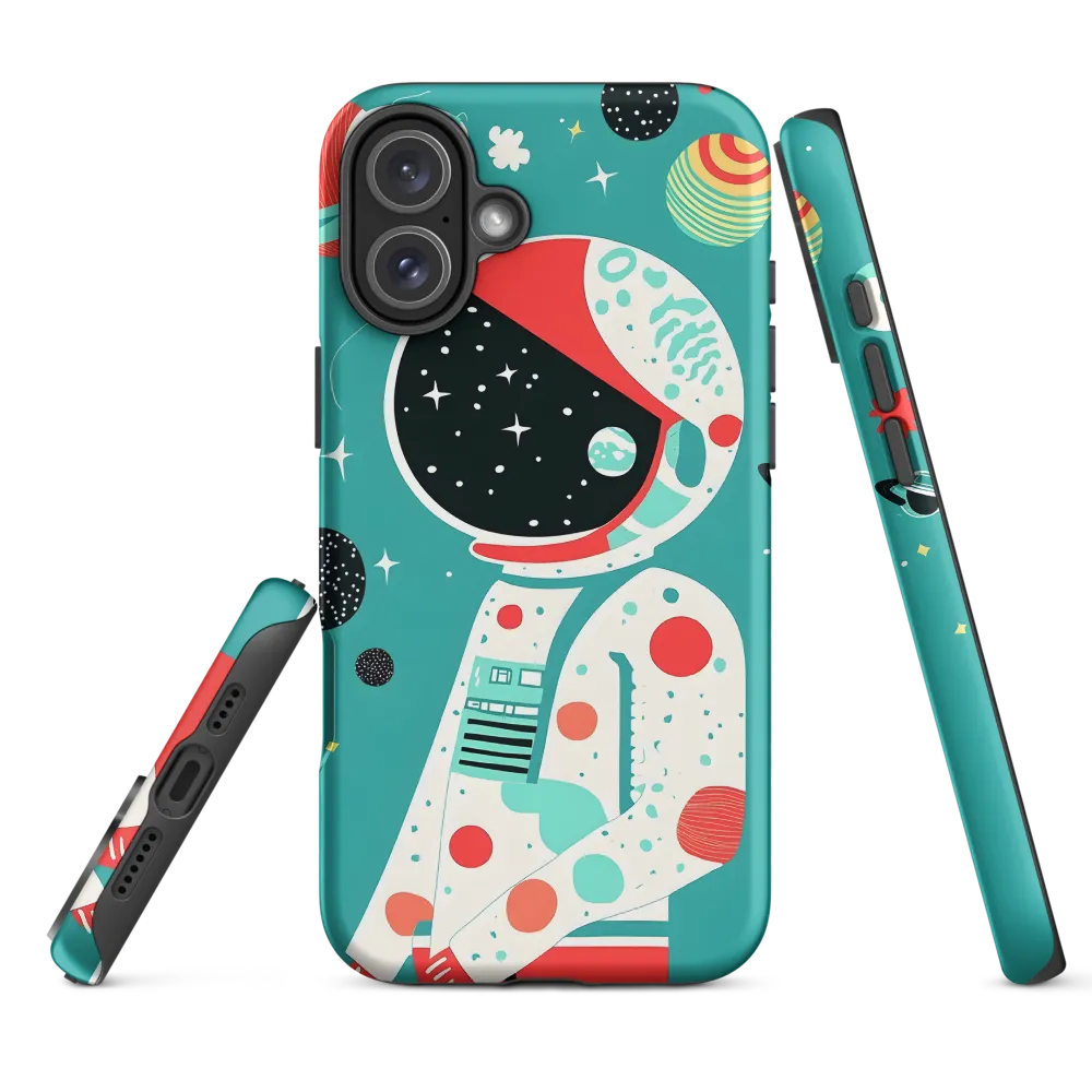 Cosmic Explorer: A Playful Journey Through Space | Phone Case |  16 Plus | Tough Case | Matte