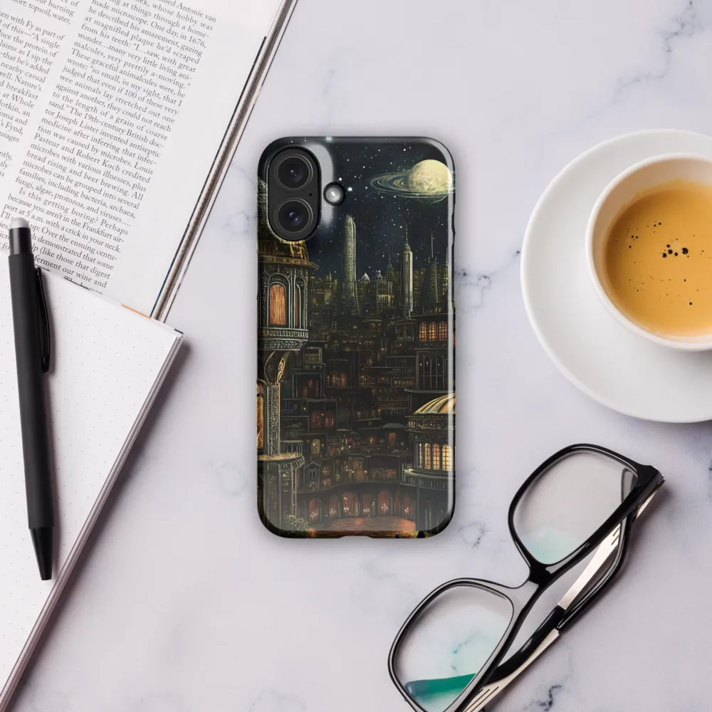 Celestial Enigma: A Surreal Cityscape