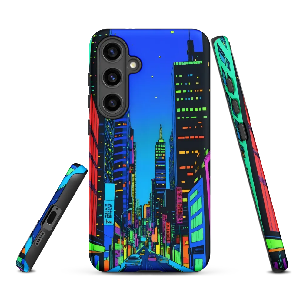 Neon Dreamscape: A Futuristic City at Dusk