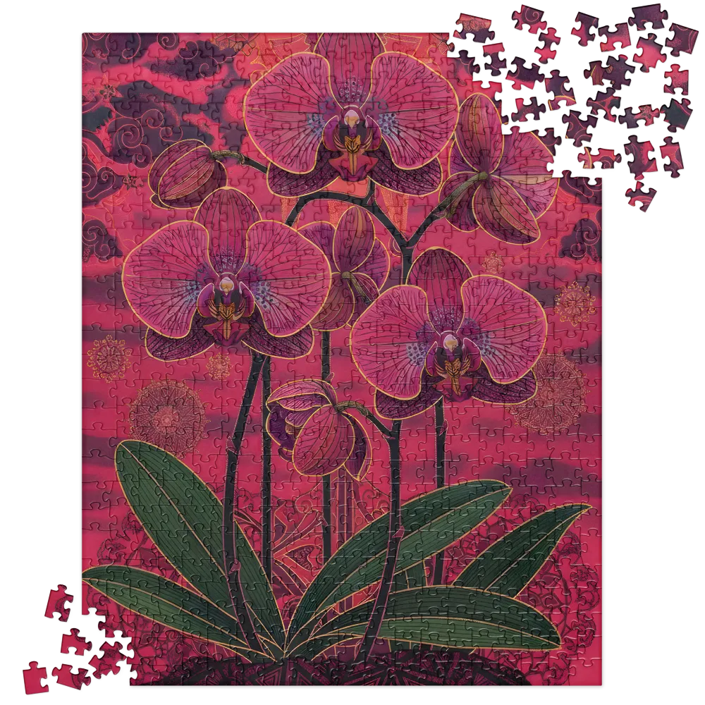 Orchid Mandala 
 Jigsaw Puzzle