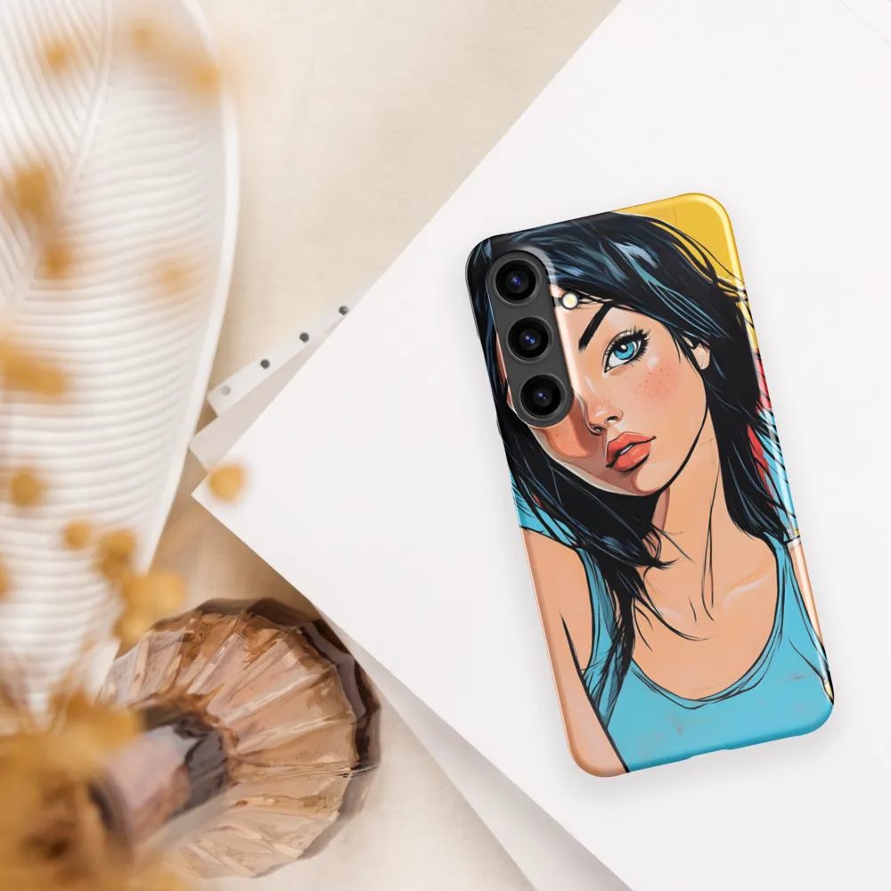 Vibrant Portrait of Modern Youth | Phone Case |  S24 Plus | Snap Case | Glossy