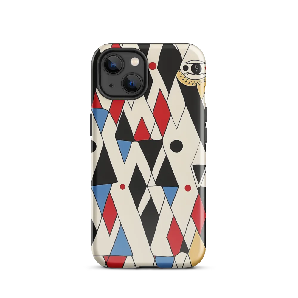 Dynamic Geometric Symphony | Phone Case |  13 | Tough Case | Glossy